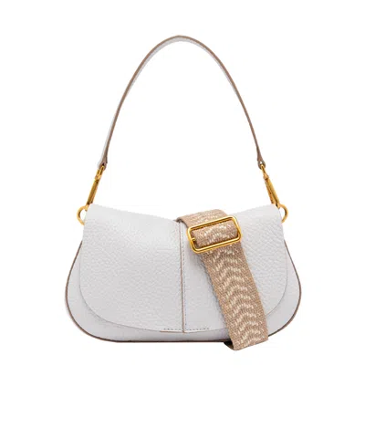 Gianni Chiarini Helena Round Shoulder Bag In White
