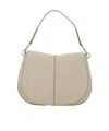 Gianni Chiarini Helena Round Shoulder Bag In White