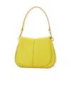 Gianni Chiarini Helena Round Foldover-top Shoulder Bag In Yellow