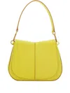 Gianni Chiarini Helena Round Shoulder Bag In Yellow
