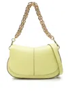 Gianni Chiarini Helena Round Shoulder Bag In Yellow
