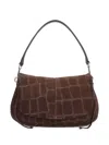 Gianni Chiarini Helena Round Shoulder Bag In Brown