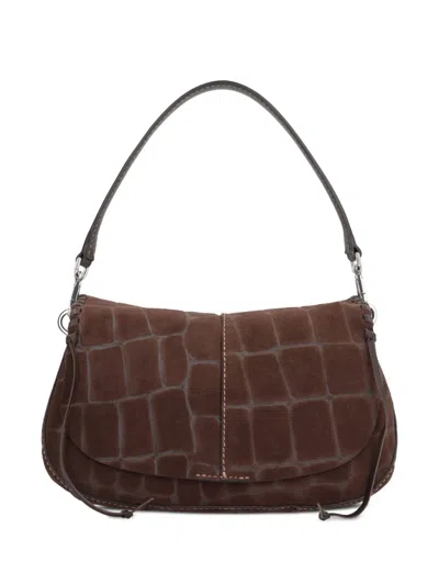 Gianni Chiarini Helena Shoulder Bag In Brown
