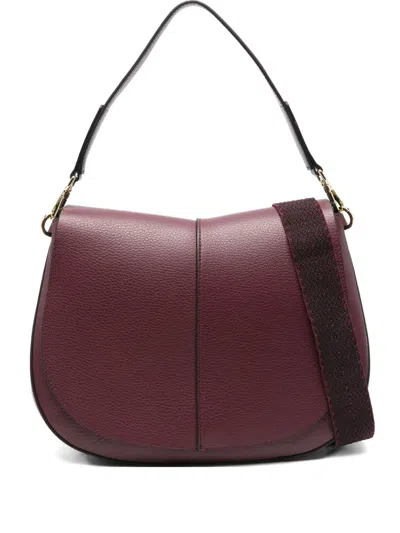 Gianni Chiarini Helena Shoulder Bag In Burgundy