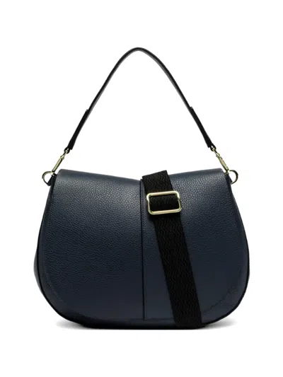 Gianni Chiarini Helenea Round Buckle Strap Shoulder Bag In White