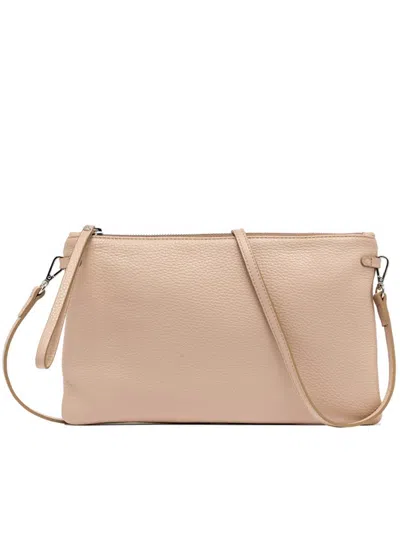 Gianni Chiarini Hermy Leather Clutch Bag In Neutral