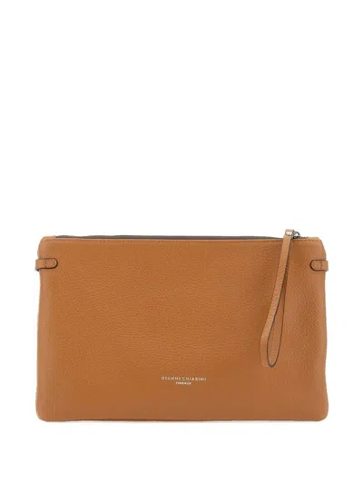Gianni Chiarini Hermy Clutch Bag In Neutral