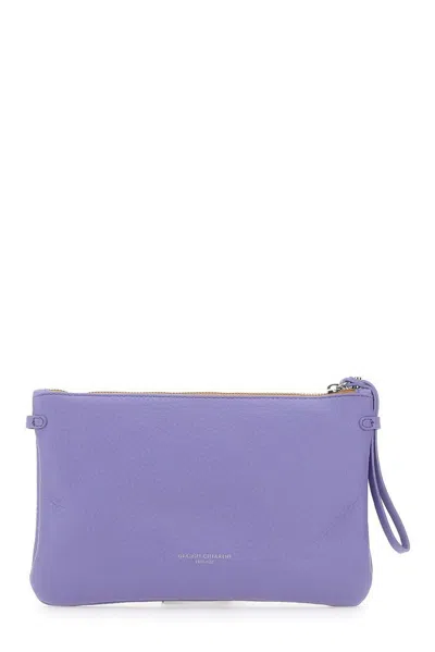 Gianni Chiarini Hermy Clutch Bag In Purple