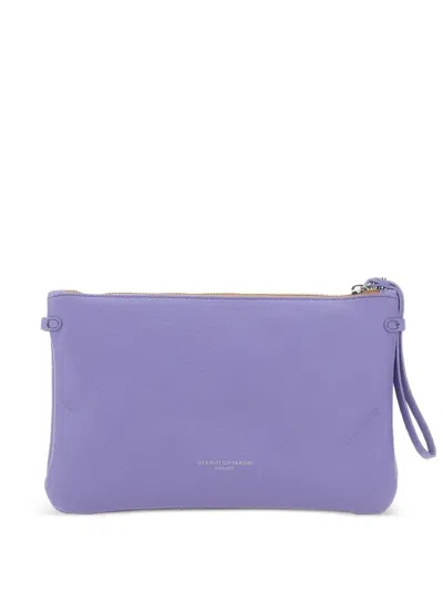 Gianni Chiarini Hermy Clutch Bag In Purple