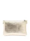 Gianni Chiarini Zippered Shoulder Bag In Gold