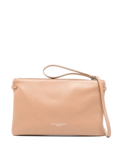 Gianni Chiarini Hermy Zipped Clutch Bag In Pink