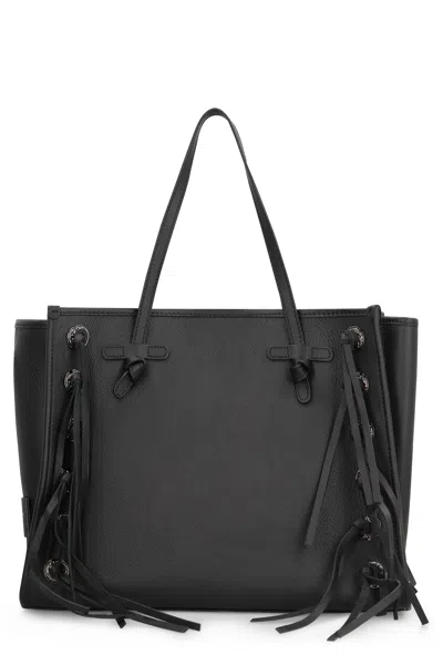 Gianni Chiarini Marcella Leather Tote In Black