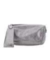 Gianni Chiarini Kim Zipped Clutch Bag In Gray