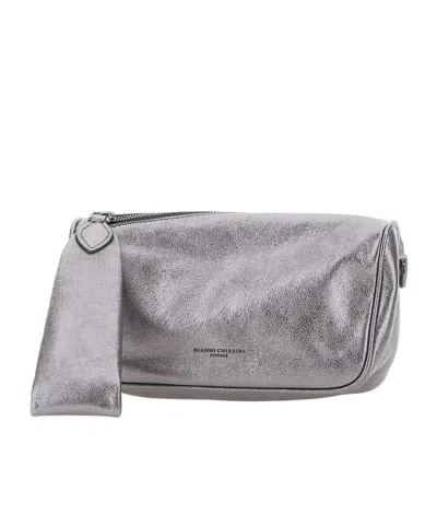 Gianni Chiarini Kim Zipped Clutch Bag In Gray