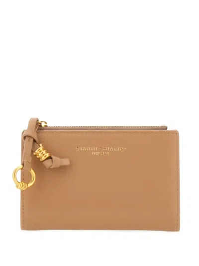Gianni Chiarini Knot-detail Zip Wallet In Brown