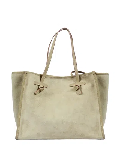Gianni Chiarini Knot-detail Leather Shoulder Bag In Neutral