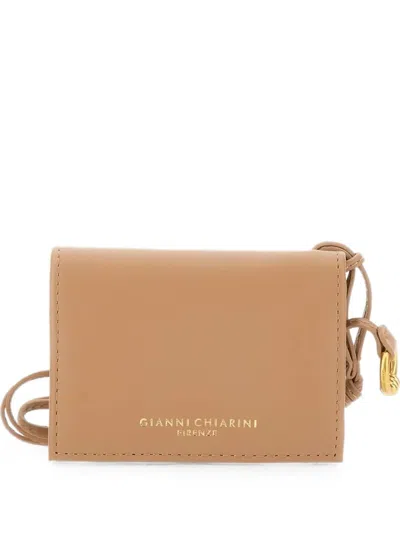 Gianni Chiarini Knot-detail Wallet In Purple