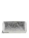 Gianni Chiarini Laminated-finish Wallet In Silver