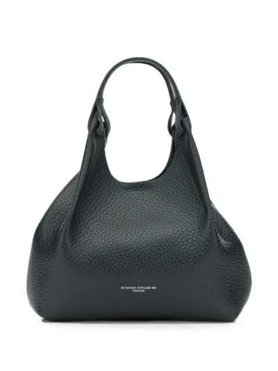 Gianni Chiarini Large Dua Grained Leather Tote Bag In Purple