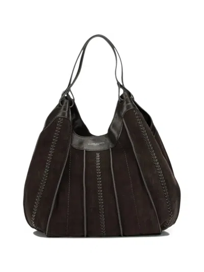 Gianni Chiarini Large Dua Leather Tote Bag In Brown