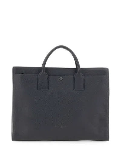Gianni Chiarini Large Florence Leather Tote Bag In Black