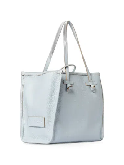 Gianni Chiarini Large Marcella Pebbled Leather Shoulder Bag In Blue