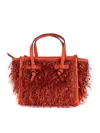 Gianni Chiarini Leather And Fabric Bag