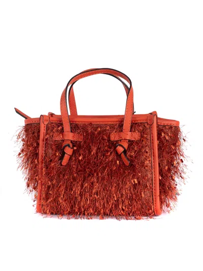 Gianni Chiarini Leather And Fabric Bag