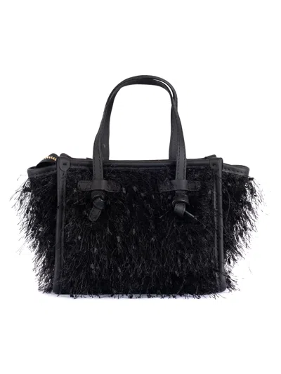 Gianni Chiarini Leather And Fabric Bag