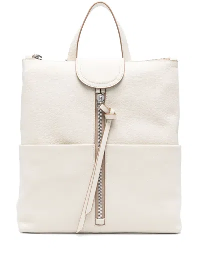 Gianni Chiarini Leather Backpack In White