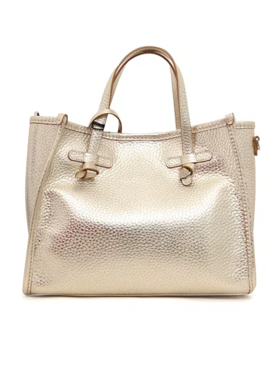 Gianni Chiarini Leather Bag 33x25x13 In Gold