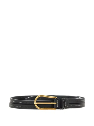 Gianni Chiarini Leather Belt In Black