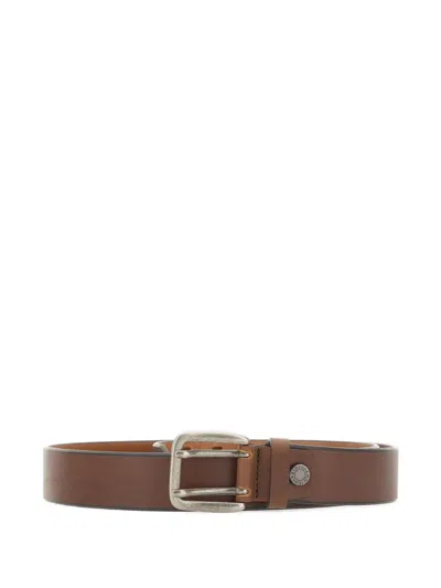 Gianni Chiarini Leather Belt In Brown