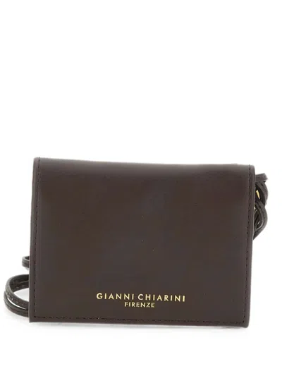 Gianni Chiarini Leather Bi-fold Wallet In Black