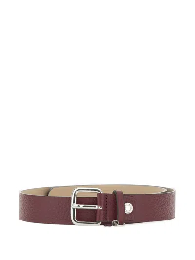 Gianni Chiarini Leather Buckle Belt In Brown
