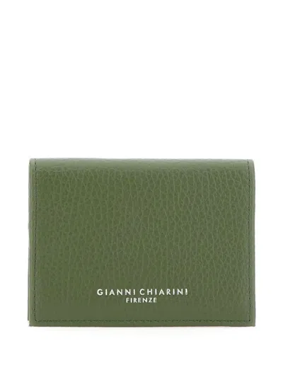 Gianni Chiarini Leather Cardholder In Green