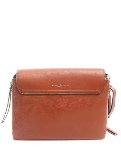 Gianni Chiarini Leather Flap Cross Body Bag In Red