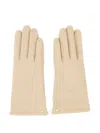 Gianni Chiarini Leather Gloves In Neutral