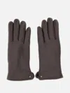 Gianni Chiarini Leather Gloves In Black