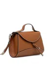 Gianni Chiarini Leather Knot-detail Cross-body Bag In Brown