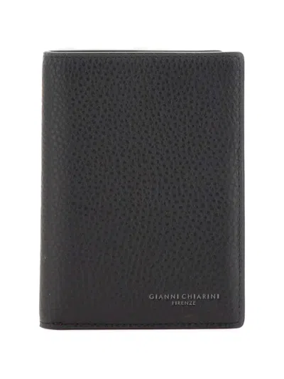Gianni Chiarini Leather Passaport Holder In Black
