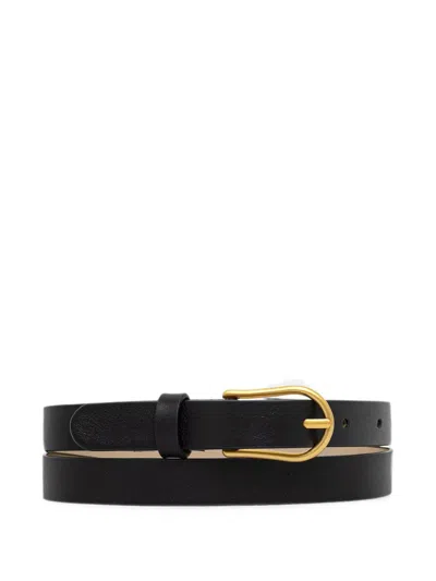 Gianni Chiarini Leather Pin-buckle Belt In Black