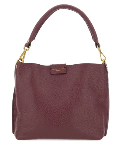 Gianni Chiarini Leather Shoulder Bag In Red