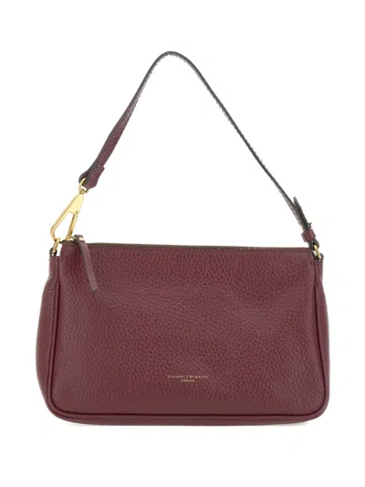 Gianni Chiarini Leather Shoulder Bag In Red