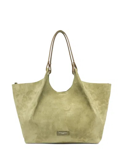 Gianni Chiarini Leather Shoulder Bag In Green