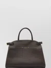 Gianni Chiarini Leather Shoulder Bag With Adjustable Strap And Top Handle