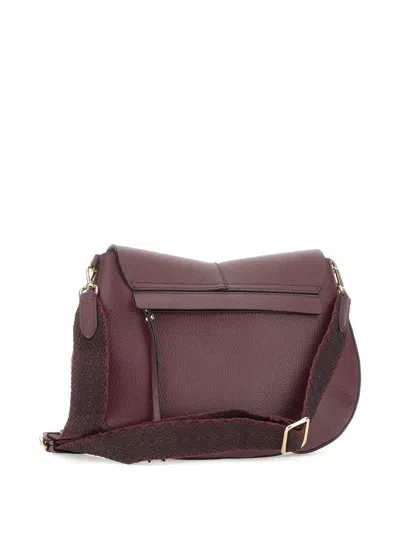 Gianni Chiarini Leather Tote Bag In Purple