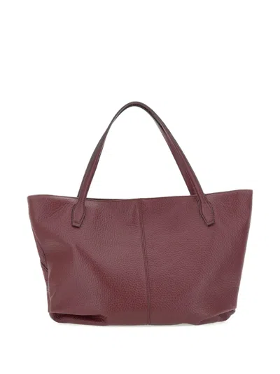 Gianni Chiarini Leather Tote Bag In Purple