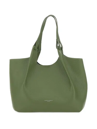 Gianni Chiarini Leather Tote Bag In Green