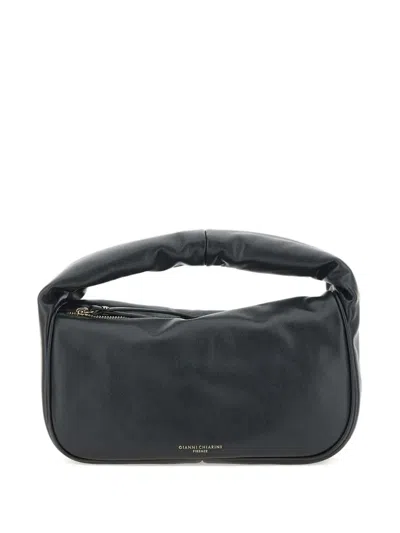 Gianni Chiarini Leather Tote Bag In Black